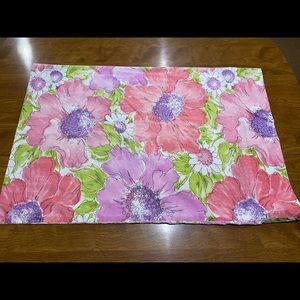 Flower Power Sears Perma Prest Vtg One Pillowcase